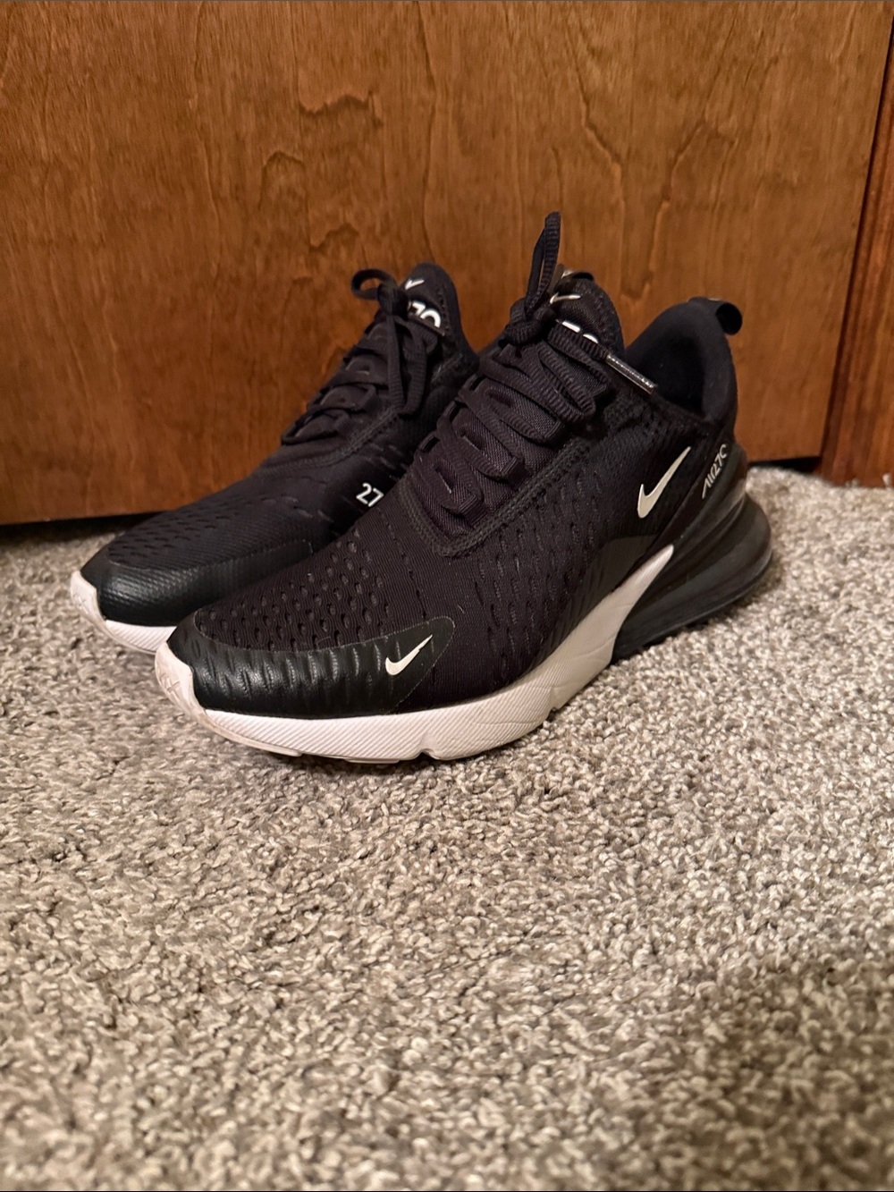 Nike Air Max 270 Women’s Running Shoes - Black/White